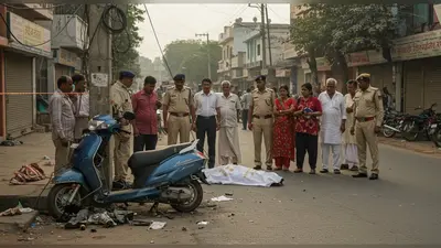 अलीगढ़ में भीषण हादसा: बिजली के पोल से टकराई स्कूटी, प्रॉपर्टी डीलर की मौत से परिवार में छाया मातम