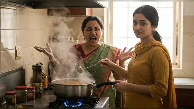 गर्मागरम खाना निकाल रही थी बहन, बड़ी ने कर दिया तमाशा, छोटी ने झट ऐसे सिखाया सबक! वायरल हुआ वीडियो