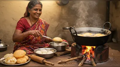 गैस नहीं थी तो क्या हुआ! आंटी ने इस गजब के जुगाड़ से तली पूरियां, वीडियो देख लोग हुए हैरान!