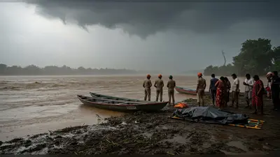 उटंगन नदी हादसा: तेज़ आंधी-बारिश ने रोका बचाव कार्य 45 मिनट, फिर मिला एक और युवक का शव – यूपी में कोहराम