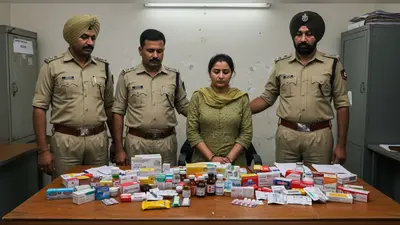 कानपुर: नकली दवा बेचने के धंधे में बेटी भी शामिल, एंटी नारकोटिक्स टास्क फोर्स लुधियाना ले गई
