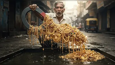 शहर के नाले में चुंबक डालते ही चिपक गए लाखों के गहने! शख्स पहुंचा सुनार के पास