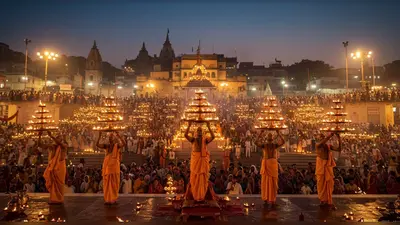 नमो घाट पर अब हर दिन सात अर्चक करेंगे मां गंगा की भव्य आरती, हजारों श्रद्धालुओं की उमड़ रही भीड़