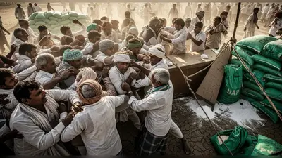 एटा में डीएपी खाद के लिए हाहाकार: वितरण केंद्र पर किसानों के बीच खूनी संघर्ष, वीडियो वायरल