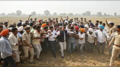 उत्तर प्रदेश में ‘खाद संग्राम’: सचिव को दौड़ा-दौड़ा कर पीटा किसानों ने, पुलिस भी बेबस