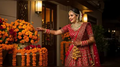 रेस्टोरेंट के बाहर लगे फूल चोरी करती पकड़ी गई दुल्हन, वीडियो हुआ वायरल!