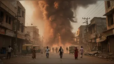 कानपुर में भीषण धमाका: 1.5 किलोमीटर तक सुनाई दी गूंज, धुएं का गुबार और चीख-पुकार
