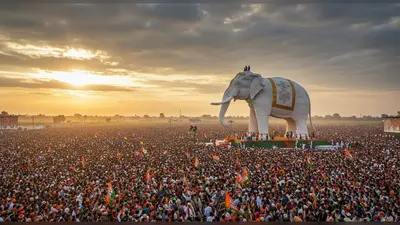 बसपा का आज यूपी में महाशक्ति प्रदर्शन: क्या ‘हाथी’ 10 लाख समर्थकों के दम पर फिर गरजेगा?