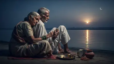 करवा चौथ पर 50 साल के अटूट प्यार का दुखद अंत: 72 के पूरन और 70 की चमेली ने गंगा किनारे दी जान