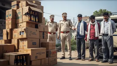 बिहार चुनाव से पहले वाराणसी पुलिस का बड़ा एक्शन: 135 पेटी अवैध शराब के साथ 3 तस्कर दबोचे