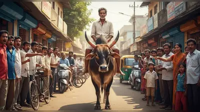 वायरल वीडियो: चाचा ने बाइक-कार छोड़ की सांड की सवारी, देखने वाले रह गए दंग!