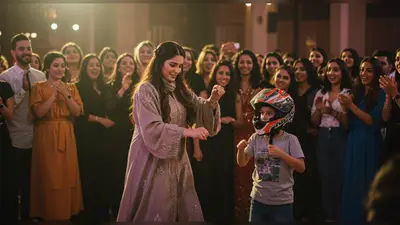वायरल वीडियो: अरबी महिला के ठुमके पर भारी पड़ा हेलमेट वाले लड़के का जलवा!