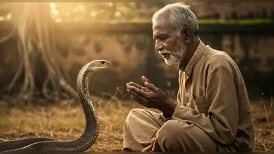 भारत का अनोखा ‘सांप मित्र’: जहरीले कोबरा से करता है बातें, सुनकर कोबरा भी देता है ‘जवाब’!