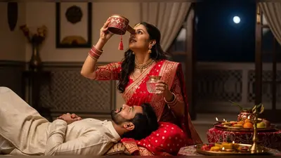 करवाचौथ पर महिला ने पति की छाती पर चढ़कर खोला व्रत, वीडियो वायरल होते ही मचा बवाल!