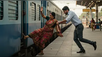 चलती ट्रेन से उतरते ही बिगड़ा महिला का संतुलन, ‘शर्ट-पैंट में फरिश्ता’ बनकर आया युवक, देखें वायरल वीडियो