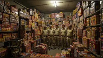 उत्तर प्रदेश में पटाखों का जानलेवा जखीरा: दिवाली से पहले इतना अवैध भंडारण, पुलिस भी रह गई सन्न!