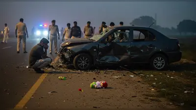 बरेली में दर्दनाक हादसा: अज्ञात वाहन ने मारी टक्कर, कैंसर पीड़ित मासूम की मौत, पिता समेत चार घायल