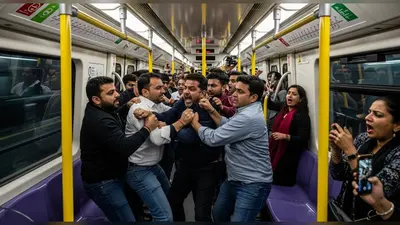 दिल्ली मेट्रो में फिर ‘महाभारत का अखाड़ा’: यात्रियों की हाथापाई का वीडियो वायरल, लोगों में गुस्सा