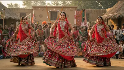 तीन देसी गुजरिया का ‘कमरतोड़’ डांस वायरल: लाखों लोग हुए ठुमकों के दीवाने, वीडियो ने इंटरनेट पर मचाई धूम!