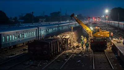 मालगाड़ी बेपटरी: 60 से अधिक ट्रेनें थमीं, देर रात 01:55 बजे फिर से शुरू हुआ आवागमन