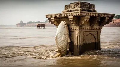 यमुना बाढ़ का रहस्य: संगमरमर की मछली और जहांगीर का सदियों पुराना यंत्र, जो देता है खतरे का संकेत