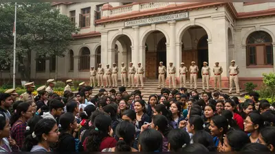 एएमयू में सीएम की तस्वीर वाली पट्टिका हटवाने पर हंगामा, छात्र कलेक्ट्रेट पहुंचे, पुलिस ने मांगा जवाब