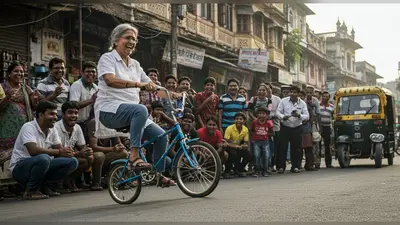 वायरल हुई ‘स्टंट क्वीन’ आंटी! सड़क पर अनोखी साइकिल चलाकर सबको चौंकाया