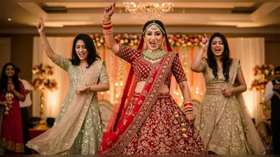 दुल्हन ने लहंगा पहनकर सहेली संग लगाए भांगड़ा के ठुमके, वीडियो देख दंग रह गए लोग
