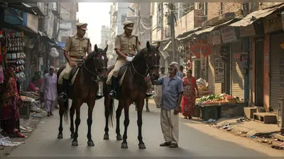 कानपुर में घोड़ों पर पुलिस का गश्त: अराजकतत्वों पर नजर, व्यापारियों से बातचीत, नया तरीका बना चर्चा का विषय