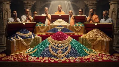 बांके बिहारी मंदिर में खुला ‘ठाकुरजी का खजाना’: धनतेरस पर अनमोल रत्न और आभूषण देख टीम भी हैरान!