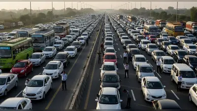 आगरा-लखनऊ एक्सप्रेसवे पर एक किलोमीटर का भीषण जाम: घंटों फँसे वाहन, वायरल हुआ वीडियो