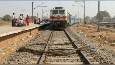 मेरठ से दिल्ली तक ट्रेनों में हाहाकार: चोरों ने काटा सिग्नल केबल, छह घंटे तक अटकी रहीं रेल सेवाएं