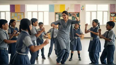 स्कूल में टीचर ने बच्चों संग किया ऐसा जबरदस्त डांस, वीडियो देख खुशी से झूम उठे लाखों लोग!