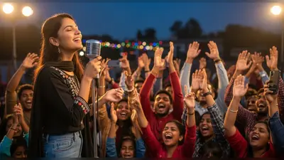 वायरल हुआ लड़की का गाना: ‘तेरी मेरी कहानी’ पर झूम उठी भीड़, देखें वीडियो!