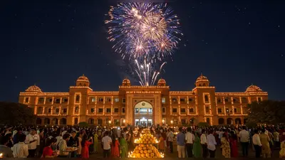 AMU में ऐतिहासिक क्षण: पहली बार आज होगी आतिशबाजी, 2100 दीपों से जगमगाएगा NRSC क्लब, बटेंगे 21 किलो लड्डू