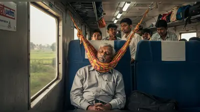 ट्रेन में सोने के लिए अंकल का अद्भुत जुगाड़: वीडियो देख आप भी कहेंगे ‘वाह!’