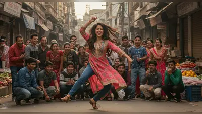 देखिए वीडियो: बाजार के बीचों-बीच लड़की का बिंदास डांस, आते-जाते लोग भी रुककर देखने लगे