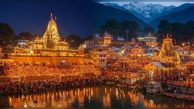 यूपी में अयोध्या दीपोत्सव, उत्तराखंड में विकास दीपोत्सव:धामी का दावा- 4 साल में पहुंचे 24 करोड़ श्रद्धालु, मंदिरों का हो रहा विकास