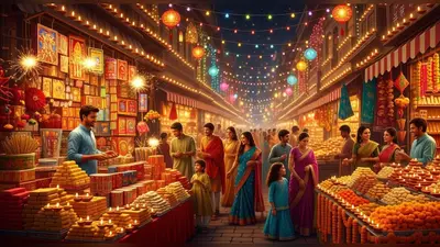 कानपुर में दीपोत्सव का बंपर कारोबार: व्यापारियों की हुई चांदी, 3500 करोड़ का व्यापार, 70 करोड़ के बिके पटाखे!