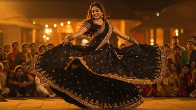 काले घाघरे में लड़की के दिलकश डांस ने मचाया धमाल, वीडियो देख थमी लोगों की सांसें