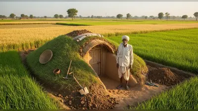 खेत के बीच शख्स ने बनाया गजब का खुफिया घर, मेहनत देख लोग बोले ‘सस्ता Oyo’!