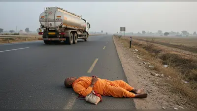 अमरोहा: उत्तराखंड से पूजा कर लौट रहे पुजारी को दुग्ध वाहन ने रौंदा, हाइवे पर दर्दनाक मौत