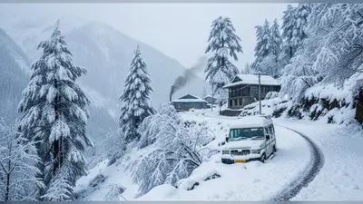 हिमाचल में मौसम का पलटवार: ऊपरी जिलों में भारी बारिश के साथ बिछी बर्फ की सफेद चादर, कई रास्ते अवरुद्ध