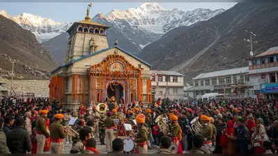गंगोत्री धाम के कपाट विधि-विधान से बंद: सेना की मधुर धुनों और फूलों से सजे परिसर में 7 लाख से अधिक श्रद्धालुओं ने किए दर्शन, मां गंगा मुखवा के लिए रवाना