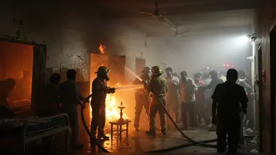 बदायूं के निजी अस्पताल में दीये से लगी आग, मची अफरातफरी, फायर ब्रिगेड ने बुझाई