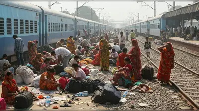 मथुरा में मालगाड़ी हादसे से हाहाकार: सैकड़ों यात्री घंटों फंसे, भूख-प्यास से बेहाल