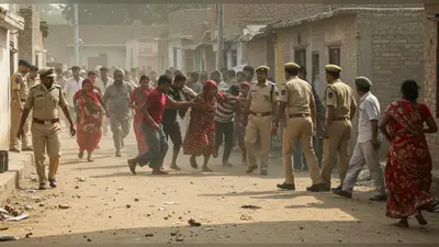 हाथरस: नगला मनी में पथराव से मची भगदड़, 9 घायल, 14 पर केस, 6 गिरफ्तार – गाँव में तनाव