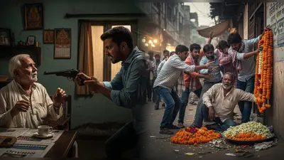 मुरादाबाद में खौफनाक वारदातें: घरेलू कलह में बेटे ने पिता को गोली मारी, फूल विक्रेता को बेरहमी से पीटा