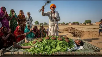 यूपी में अंधविश्वास का चरम: ‘सांसें लौट आएंगी’ सोचकर कब्र से निकाला शव, नीम-उपलों में दबाकर झाड़-फूंक जारी