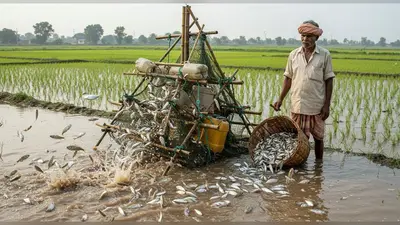 खेत में किसान का गजब का इंतजाम: देसी जुगाड़ से पकड़ीं सैकड़ों मछलियां, तरीका देख दंग रह गए लोग!